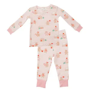 Angel Dear Pink Gingerbread Lounge Wear Set