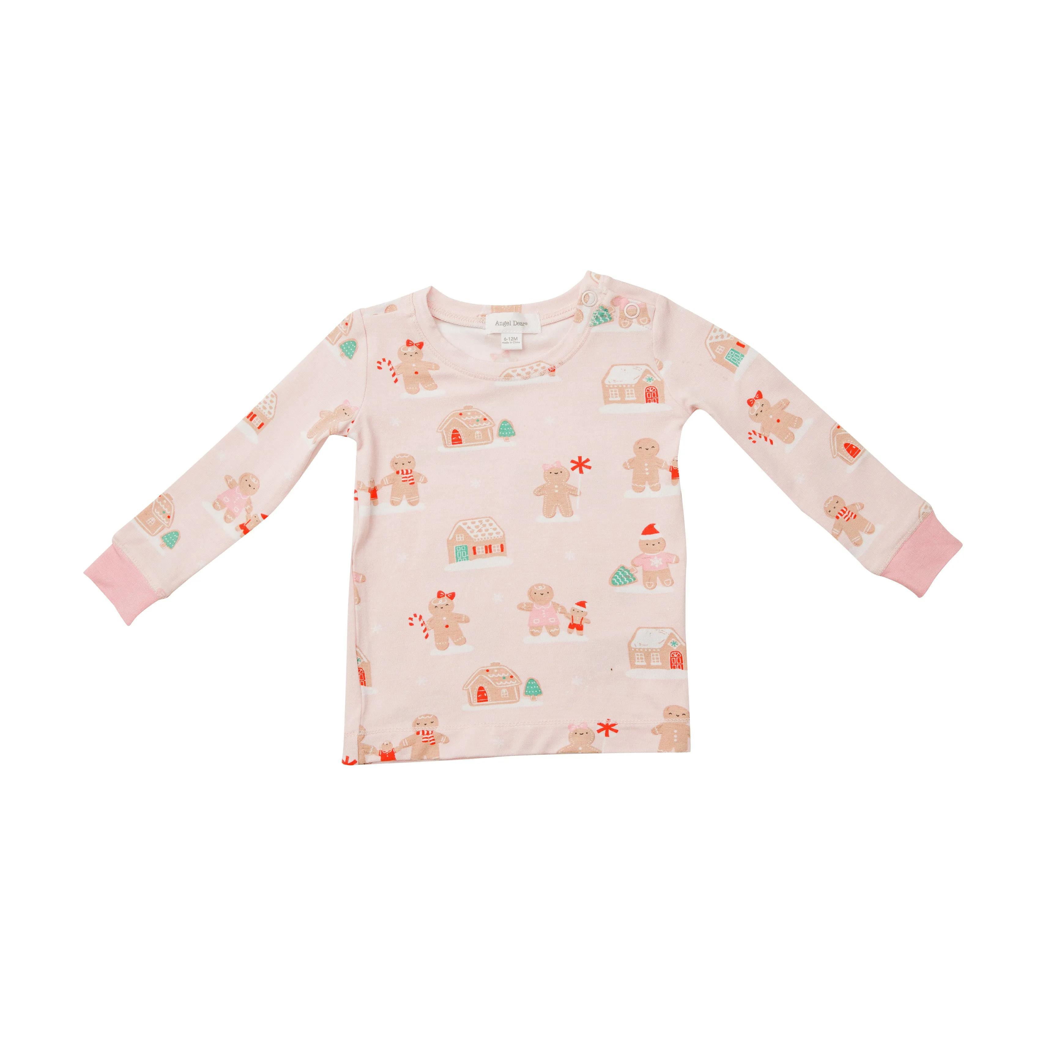 Angel Dear Pink Gingerbread Lounge Wear Set