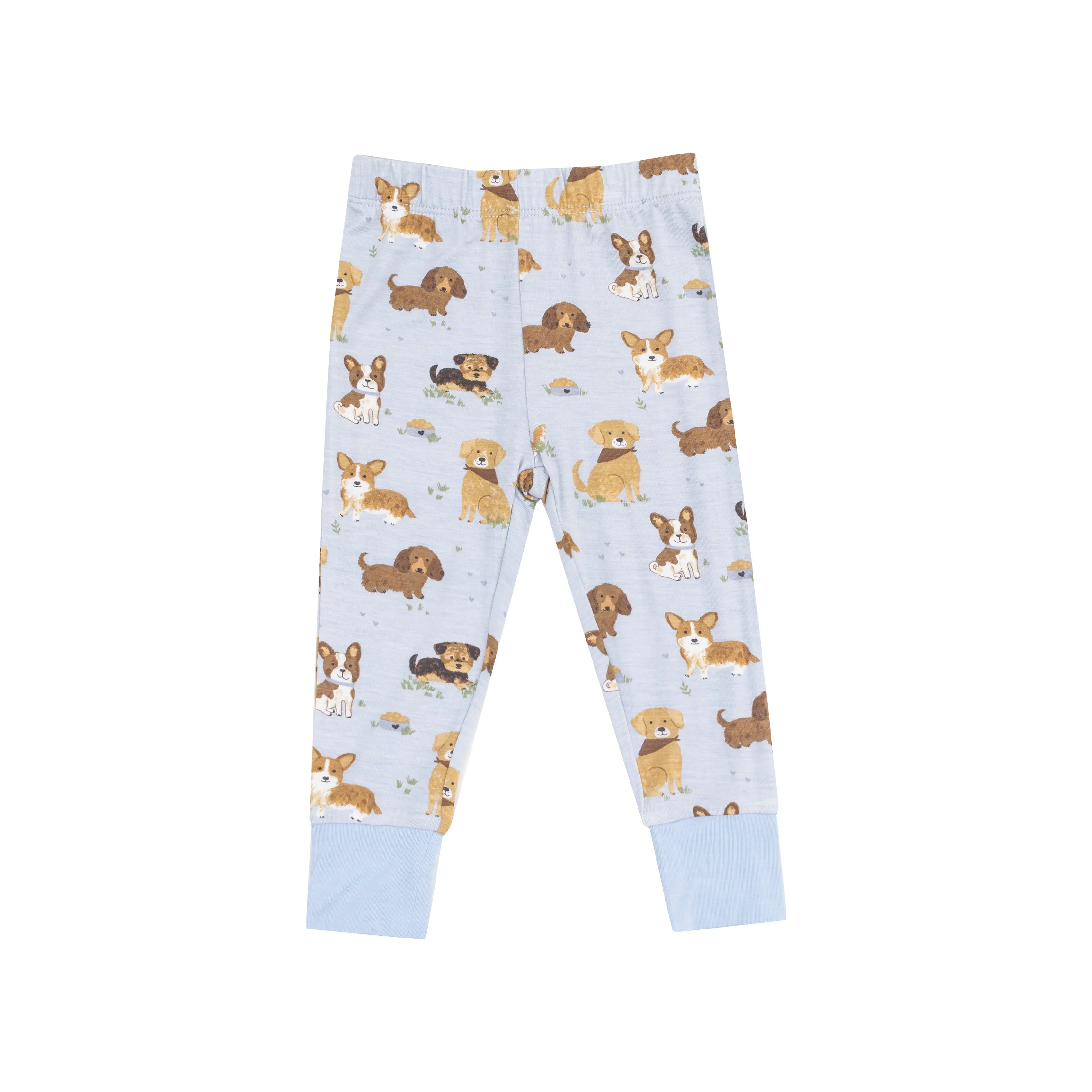 Angel Dear Short Sleeve Loungewear Set - Best Friend Dogs Blue