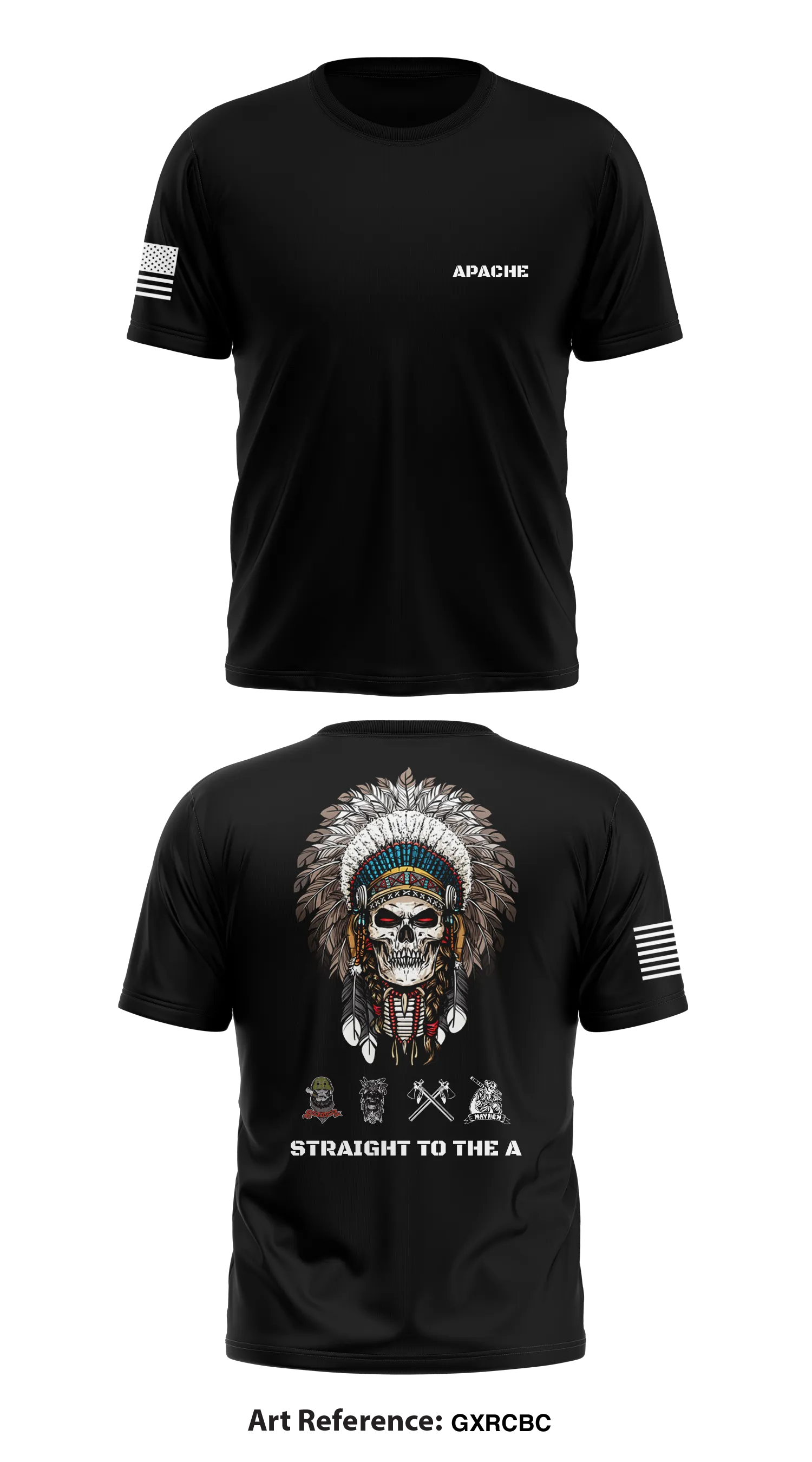 Apache, 1/3D CR Store 1 Core Men's SS Performance Tee - gxrcbc