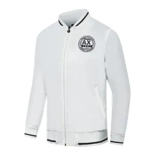 Armani Exchange Ax 1991 Logo Design White Jacket Tracksuit