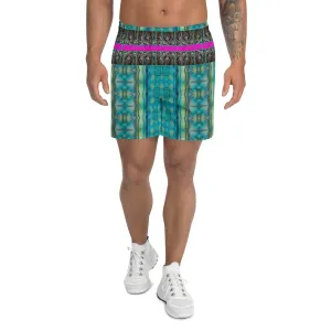 Athletic Long Shorts (Unisex)(Virilis/Muliebris)(Tree Link Stripe) RJSTH@Fabric#9 RJSTHS2021 RJS