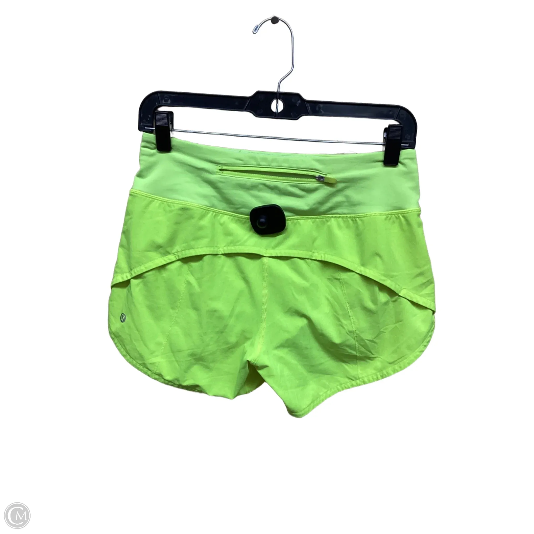 Athletic Shorts By Lululemon In Yellow, Size: 4