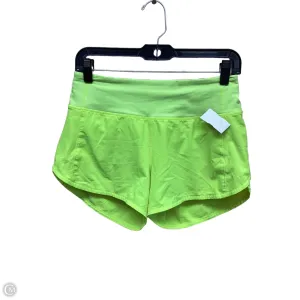 Athletic Shorts By Lululemon In Yellow, Size: 4
