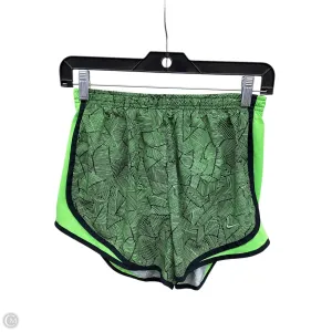 Athletic Shorts By Nike In Black & Green, Size: S