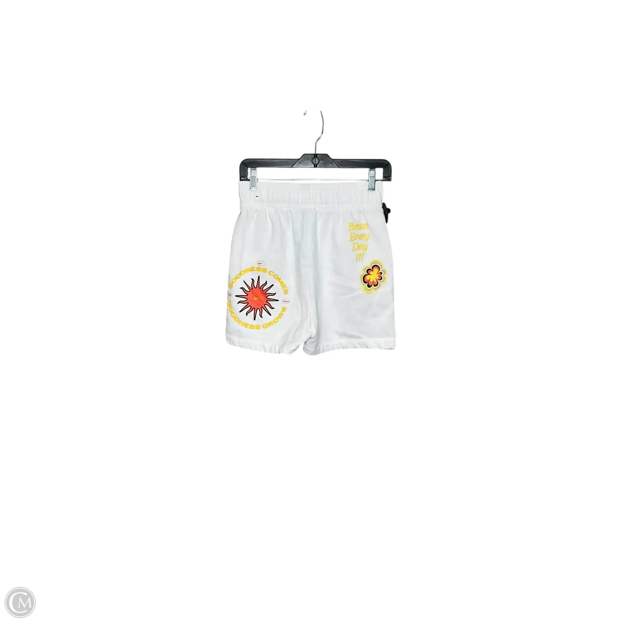 Athletic Shorts By Nike In White, Size: S