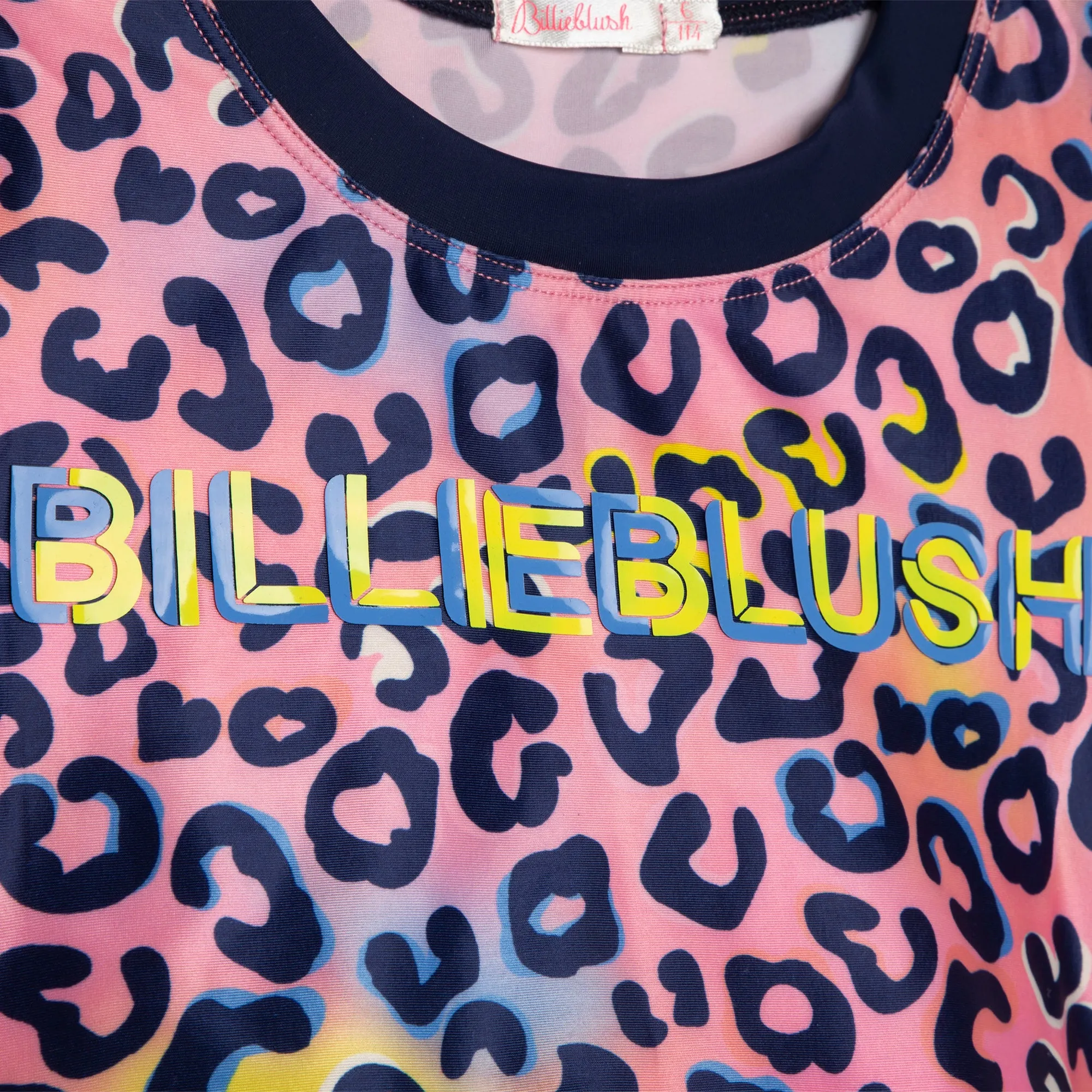 AW22 Billieblush Girls Leopard Print Sports Top