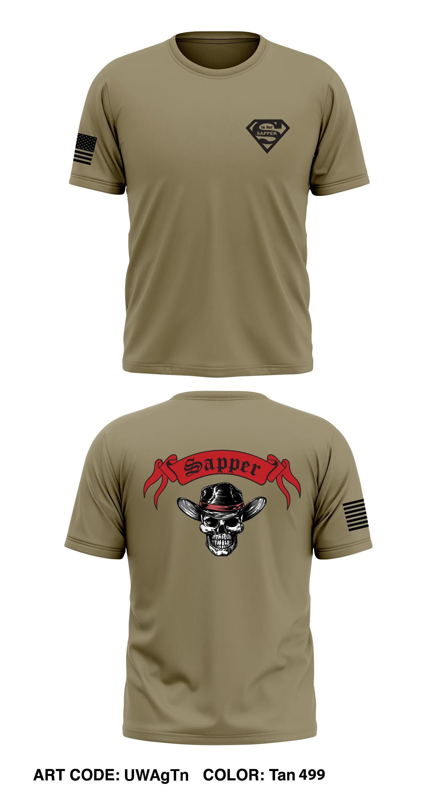 Ax Co/299BEB/1SBCT/4ID Store 1 Core Men's SS Performance Tee - UWAgTn