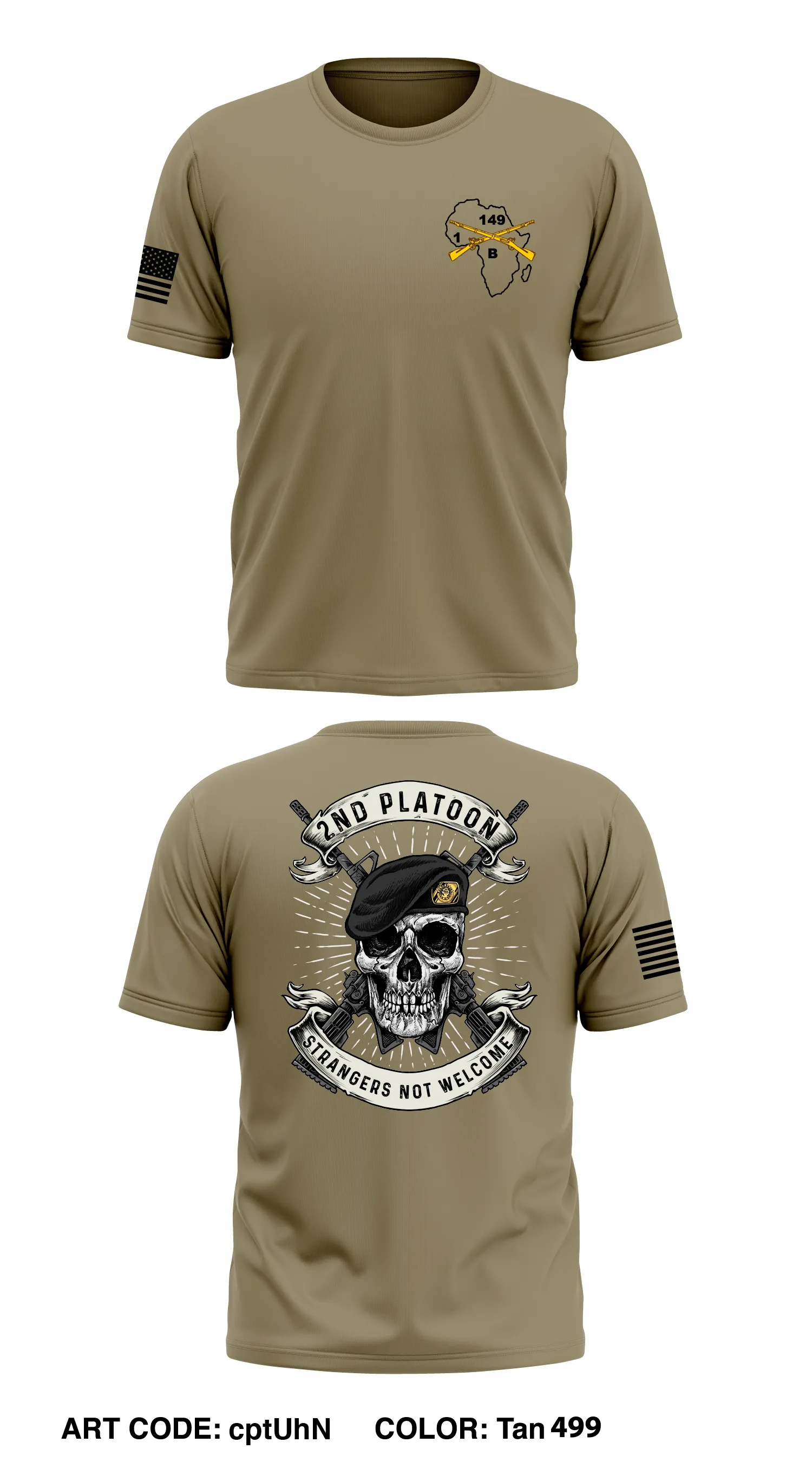 B Co, 1-149IN BN, 75 Troop Command, 29th ID Store 1 Core Men's SS Performance Tee - cptUhN
