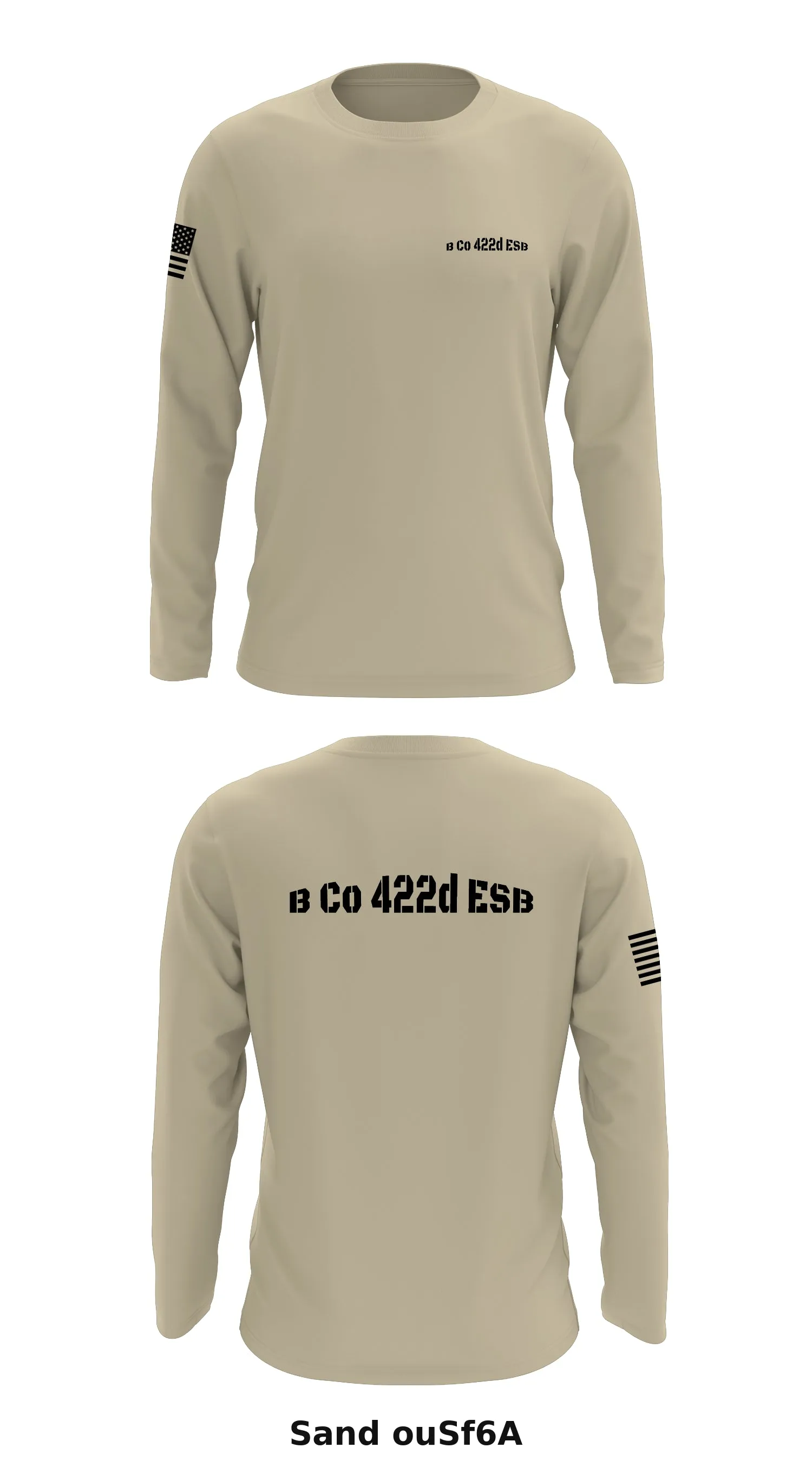 B Co 422d ESB Store 1 Core Men's LS Performance Tee - ouSf6A