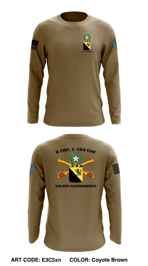 B Trp, 1-124 Cav Store 1 Core Men's LS Performance Tee - E3C5xn