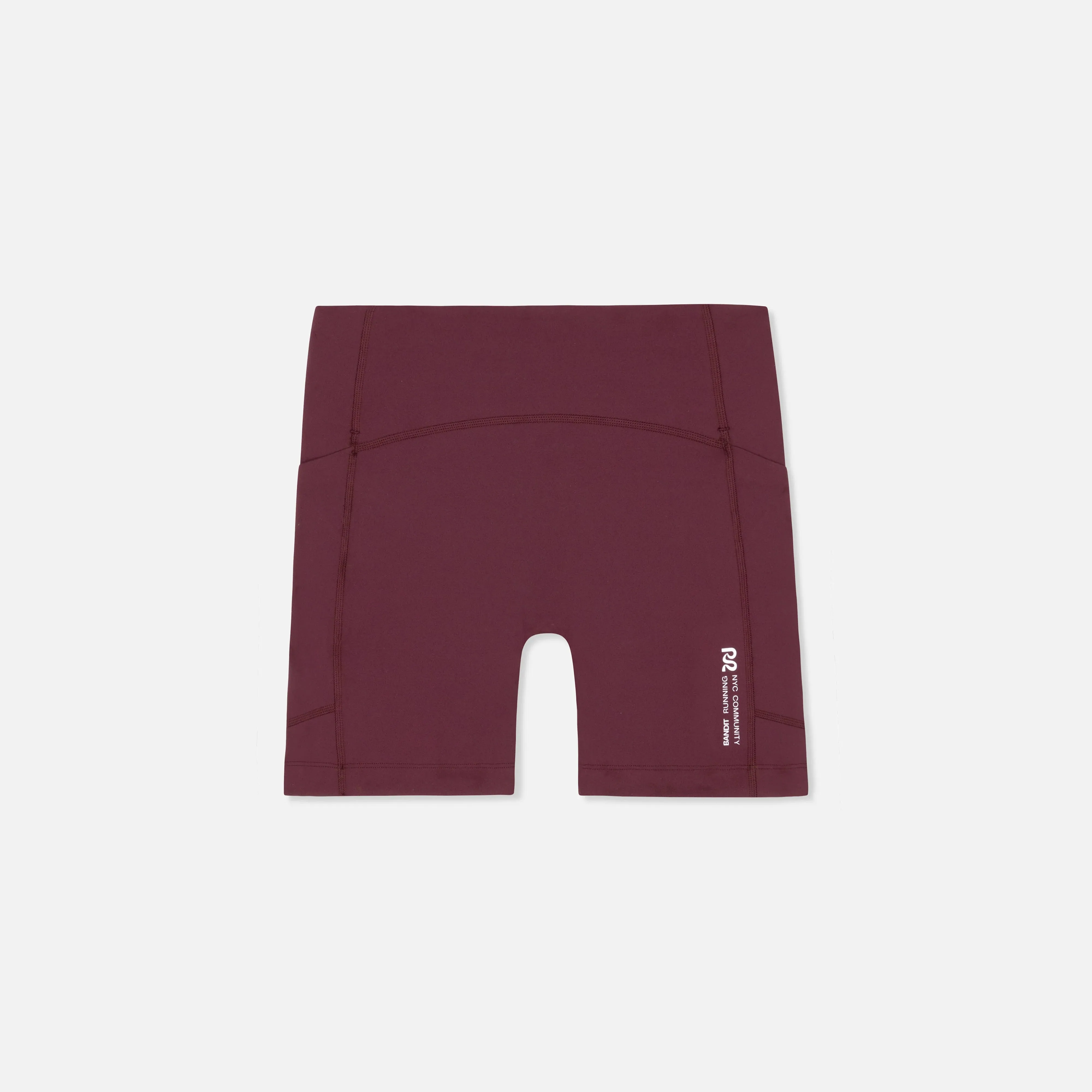 Bandit Running: Stamina High Waist 5" Women's Compression Shorts - Port