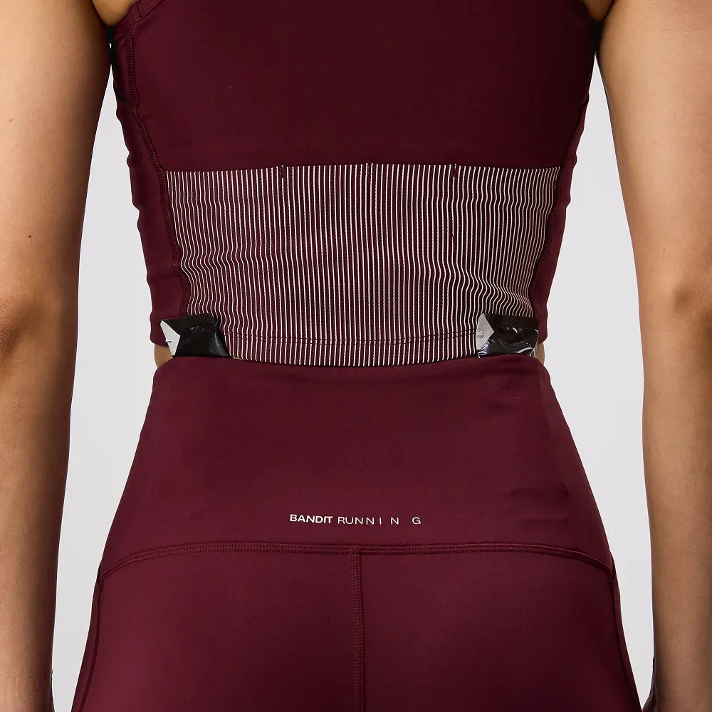 Bandit Running: Stamina High Waist 5" Women's Compression Shorts - Port