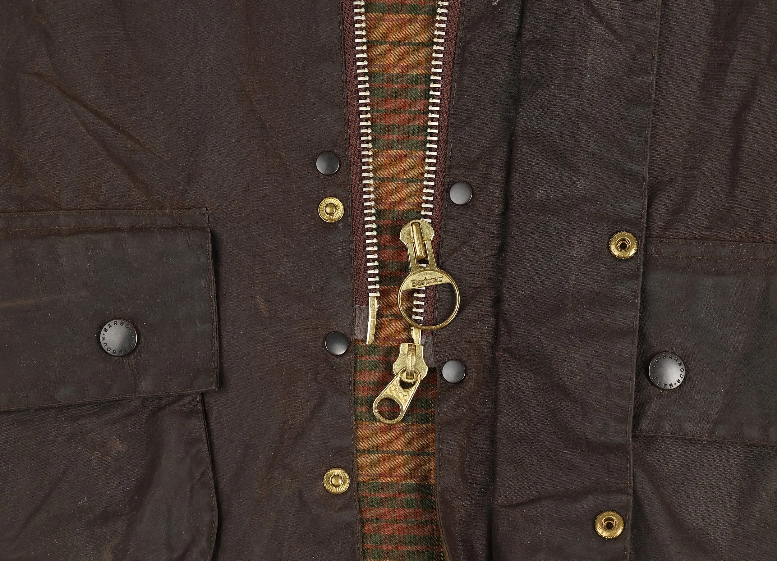 Barbour Beaufort Wax Jacket - Brown - XL
