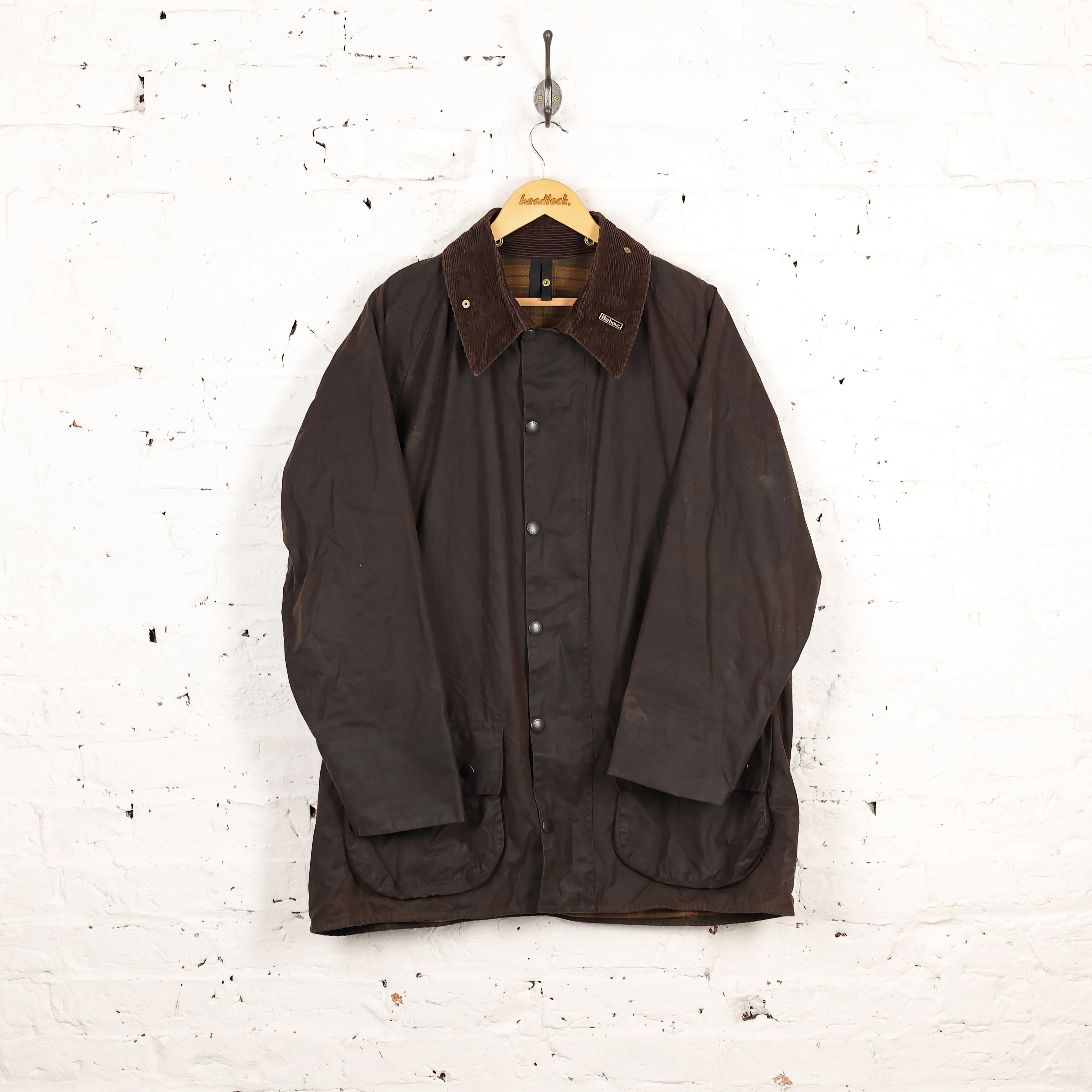 Barbour Beaufort Wax Jacket - Brown - XL