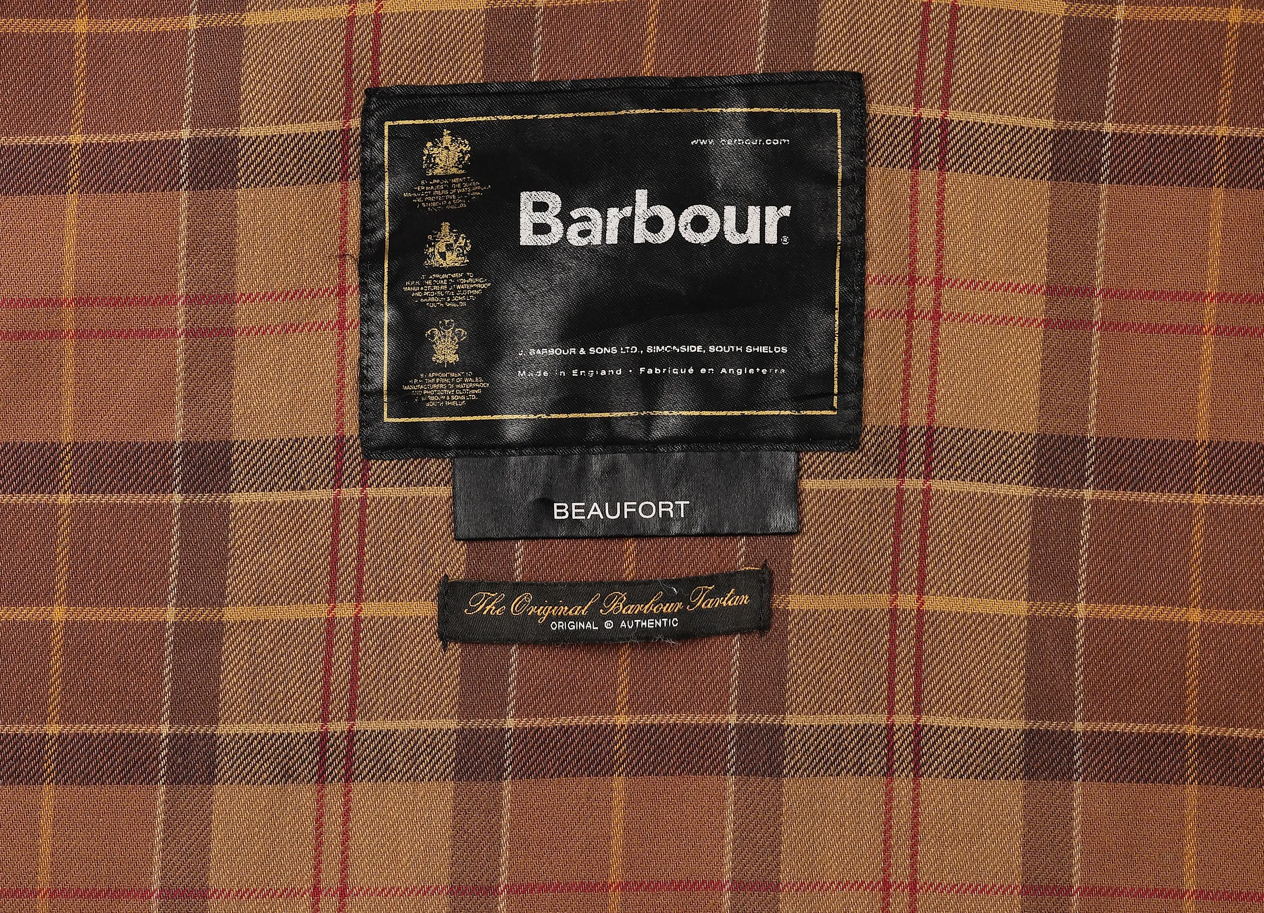 Barbour Beaufort Wax Jacket Coat - Brown - XL