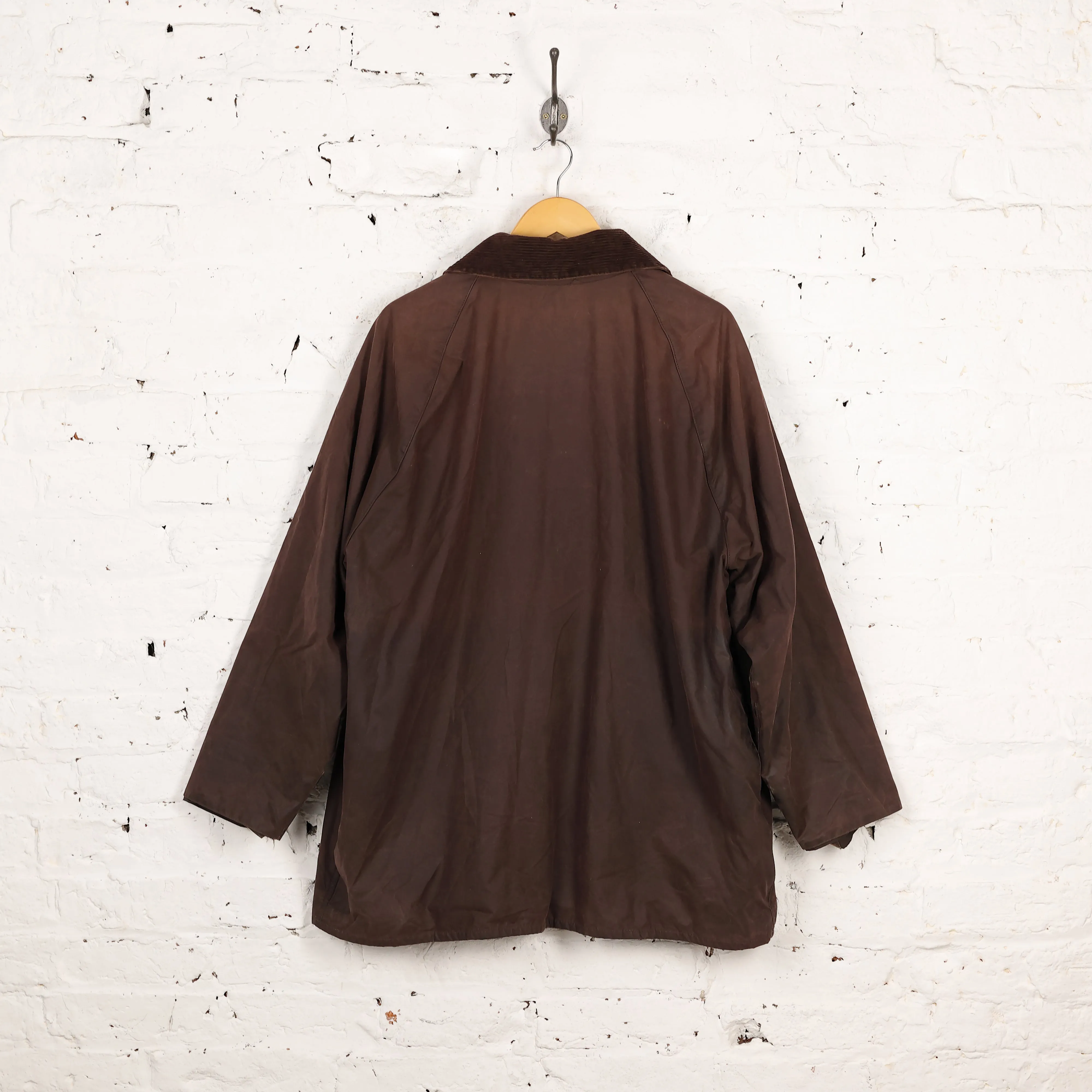 Barbour Beaufort Wax Jacket Coat - Brown - XL