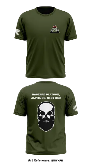 Bastard Platoon, Alpha Co, 91st BEB Store 1 Core Men's SS Performance Tee - MmWKfU