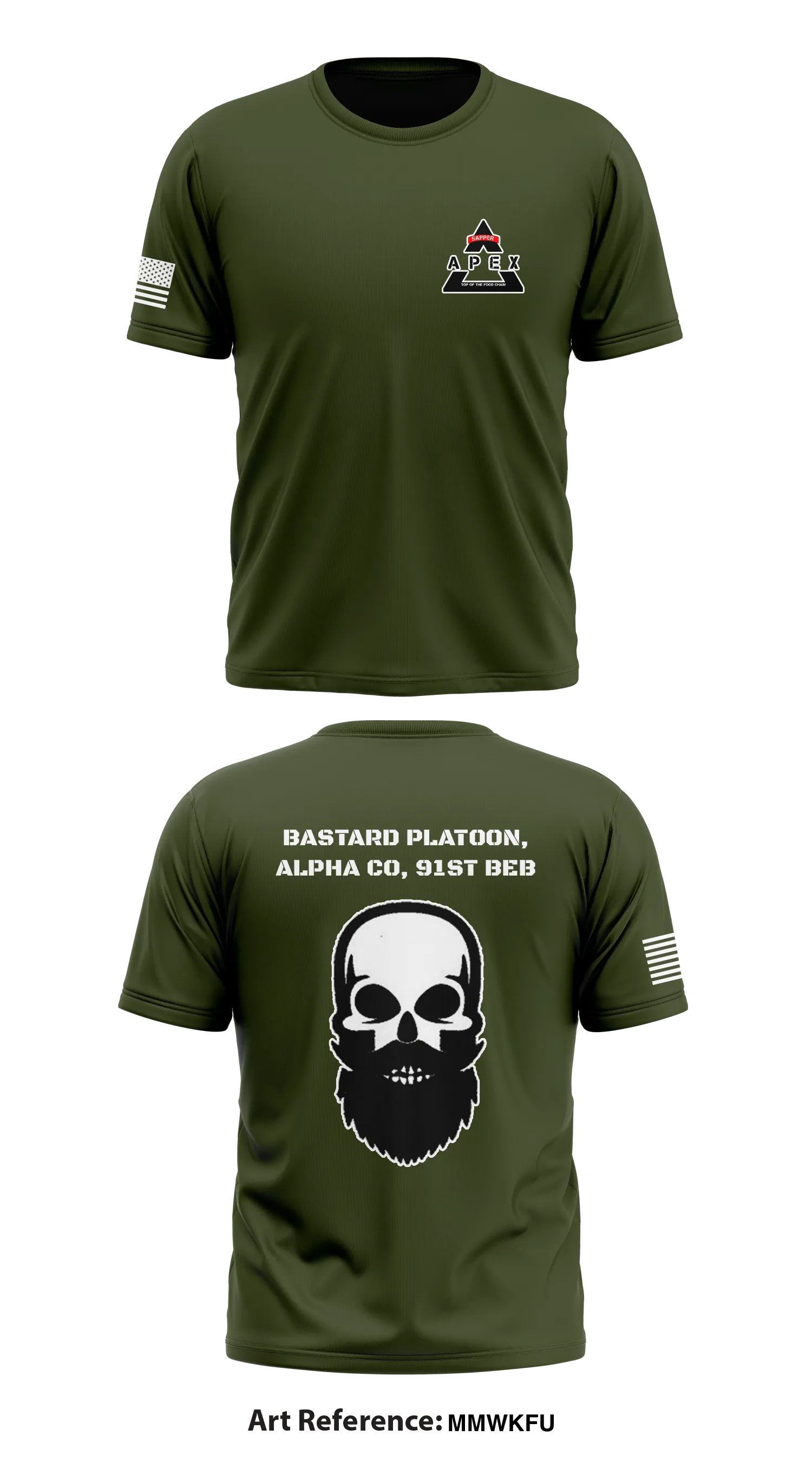Bastard Platoon, Alpha Co, 91st BEB Store 1 Core Men's SS Performance Tee - MmWKfU