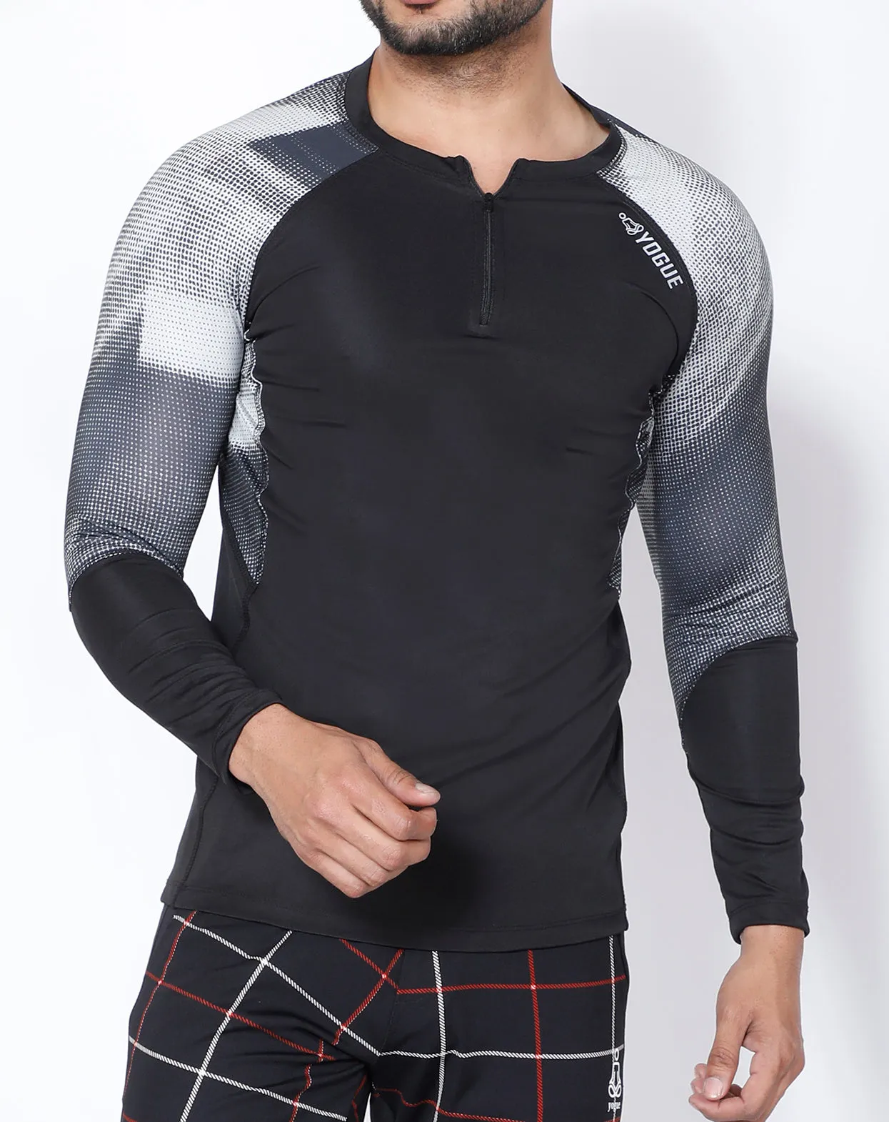 Black Microdots Full Sleeve Compression