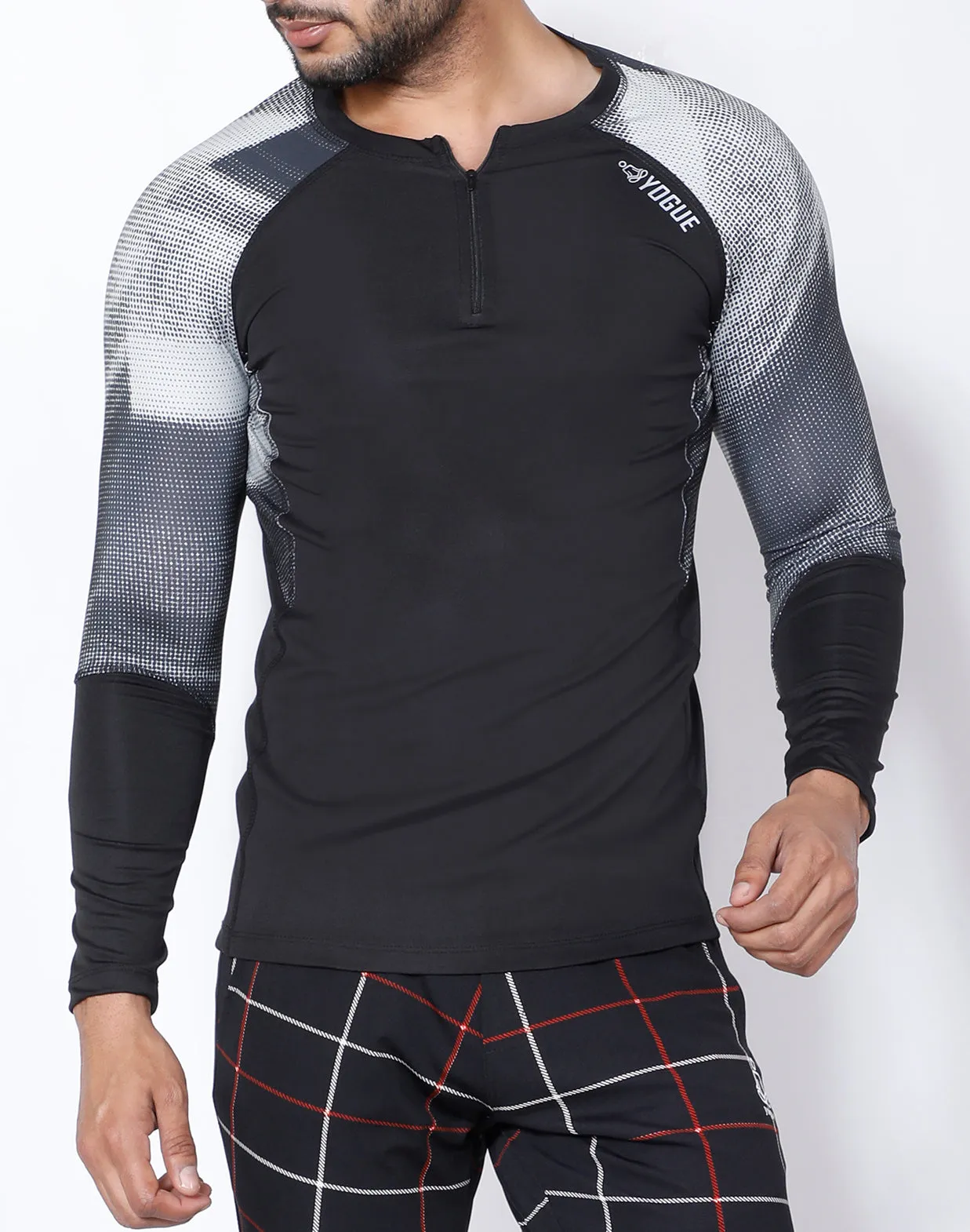 Black Microdots Full Sleeve Compression
