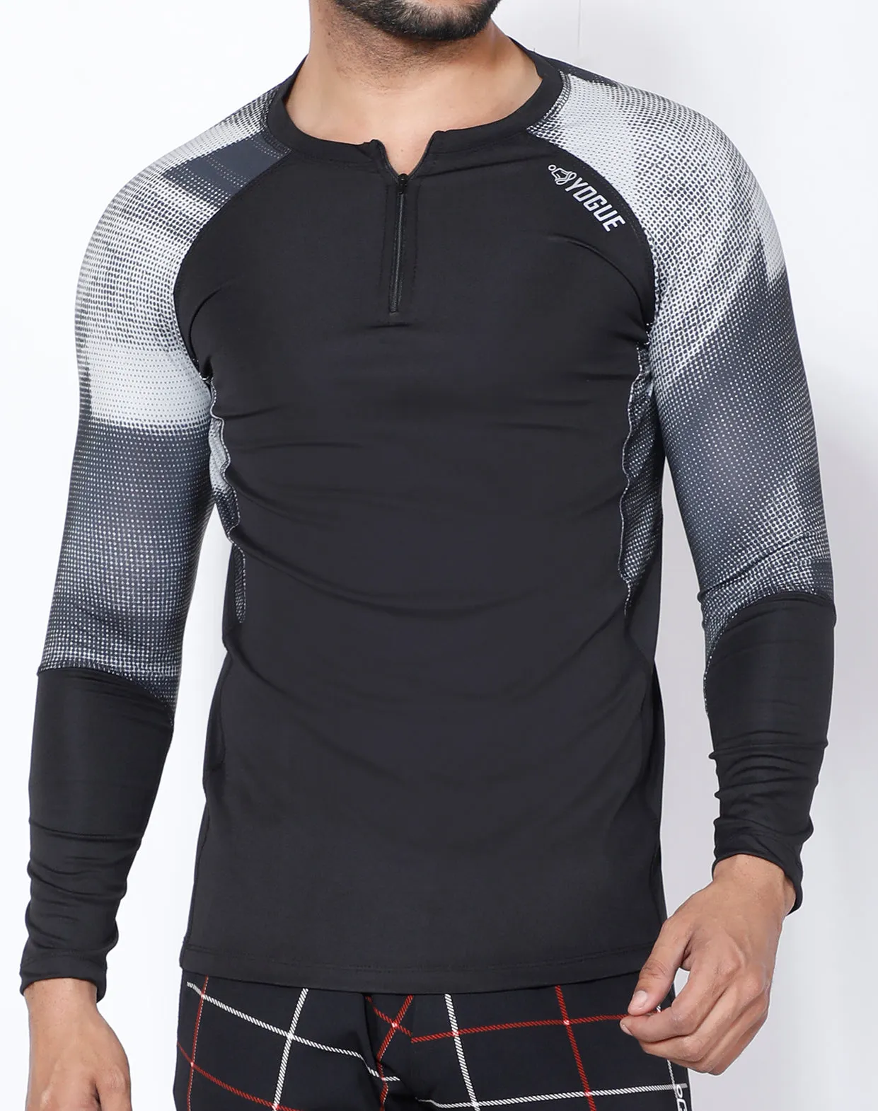 Black Microdots Full Sleeve Compression