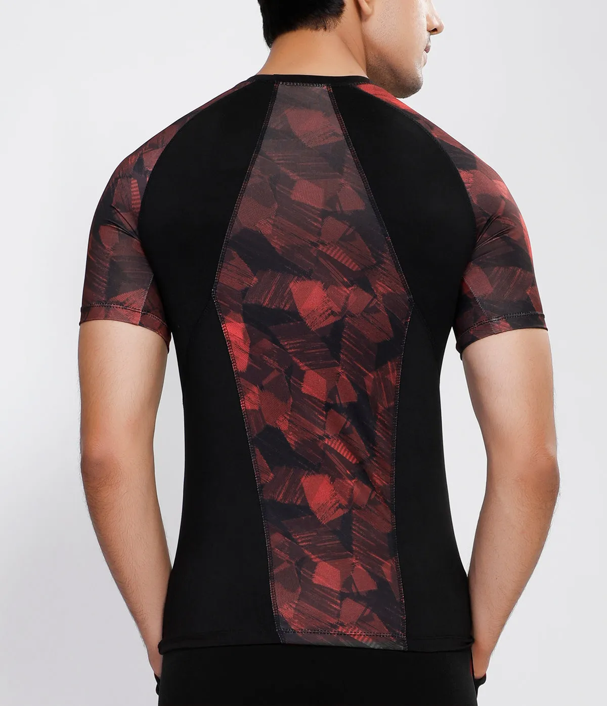 Black Red Compression T-Shirt