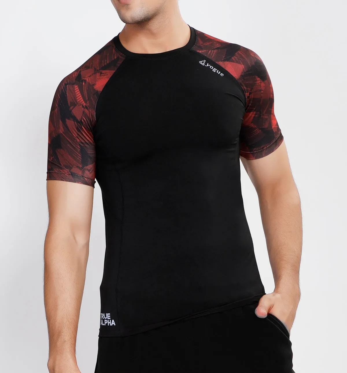Black Red Compression T-Shirt