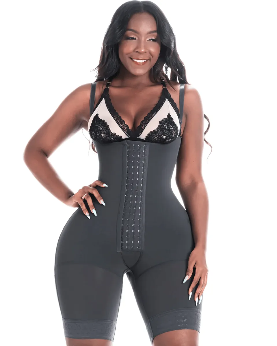 Bling Shapers Colombian Faja for Curvy Women with Wide Hips - 4 Hook Closure