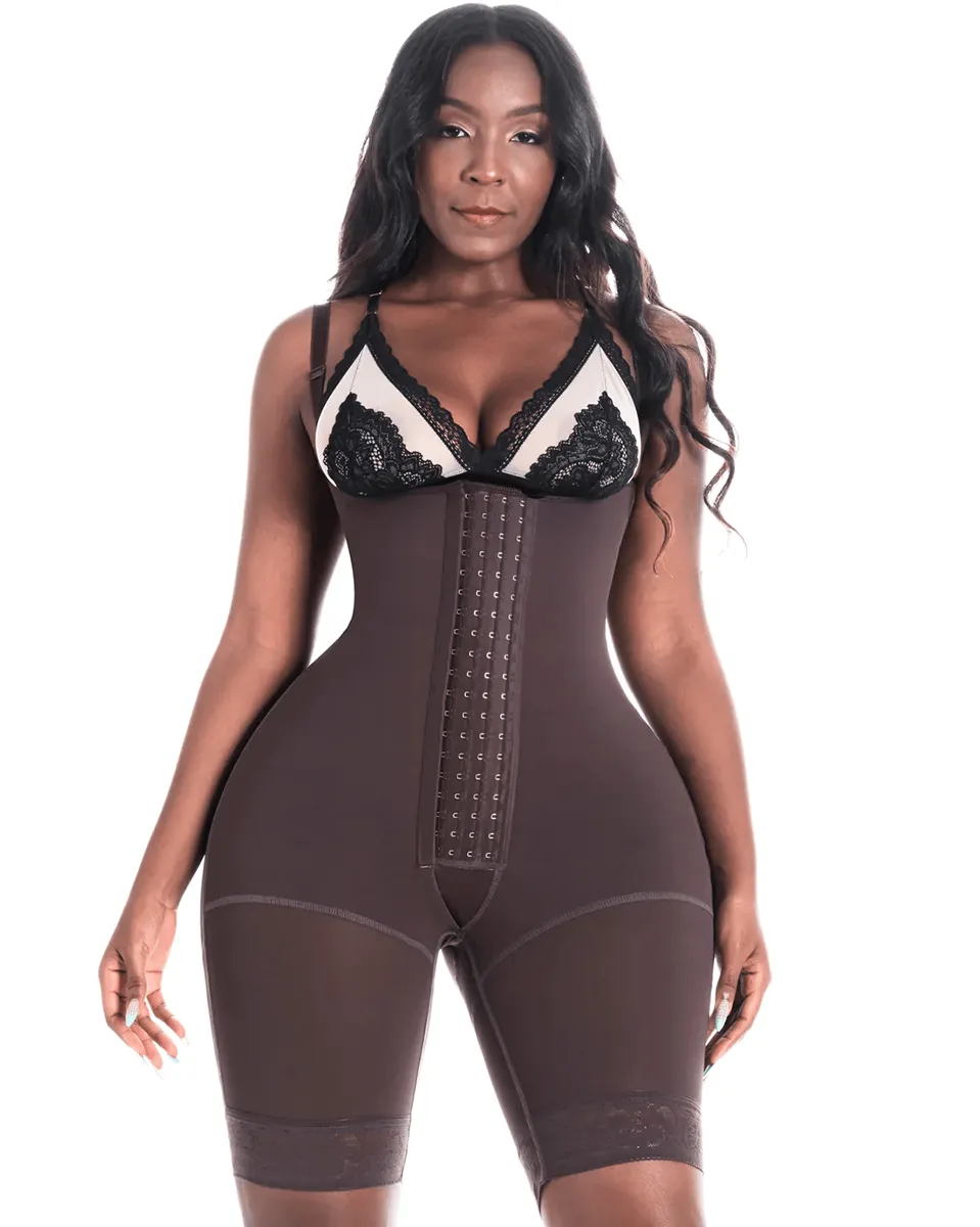 Bling Shapers Colombian Faja for Curvy Women with Wide Hips - 4 Hook Closure