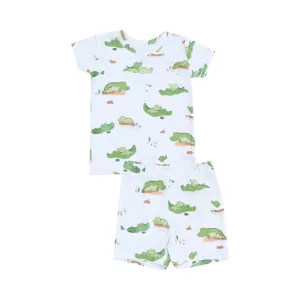 Blue Alligator Loungewear Set