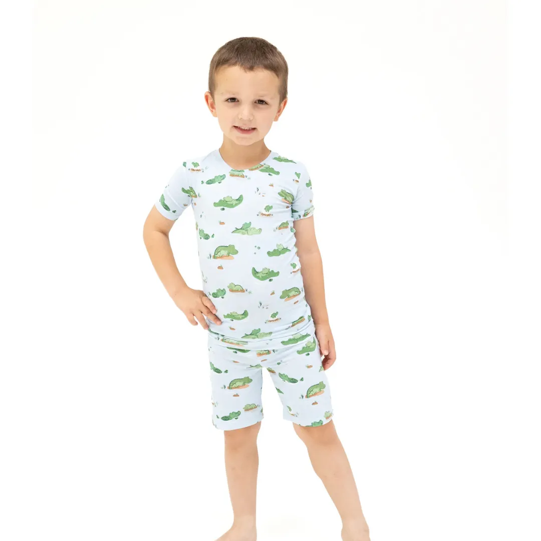 Blue Alligator Loungewear Set