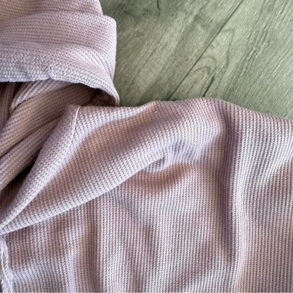 Bobeau Pink thermal pajama shorts set with hoodie size 1X Stitch fix