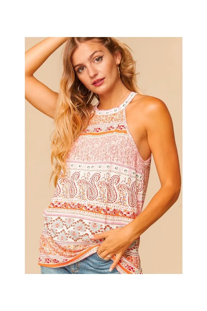 Boho tribal halter top
