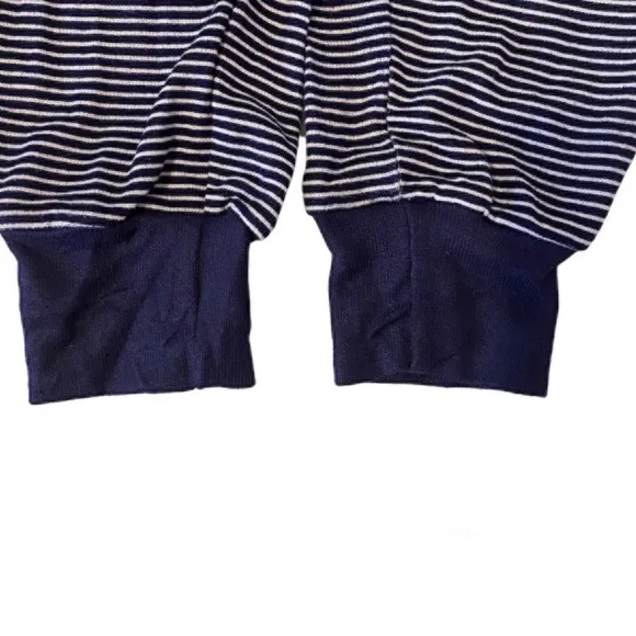 Born Navy Long Sleeve Top Size Small and Joggers Pajama Pants Size Medium Set