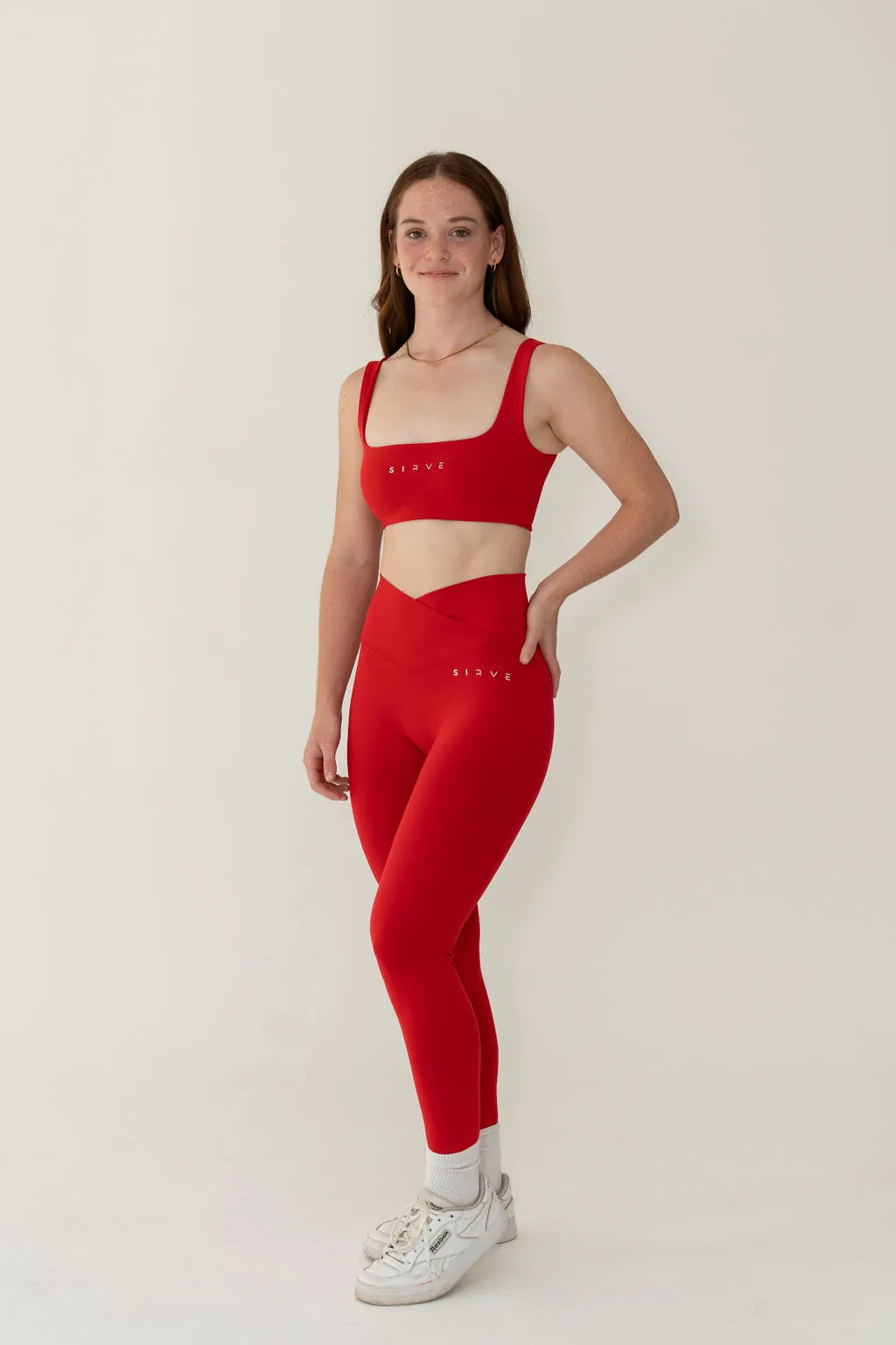 Born to Sirve fusion bra in red