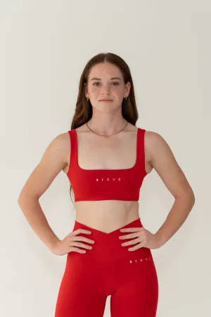 Born to Sirve fusion bra in red