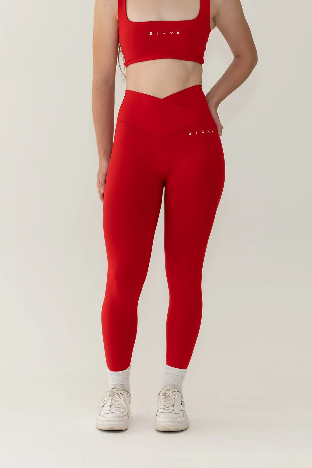 Born to Sirve fusion bra in red