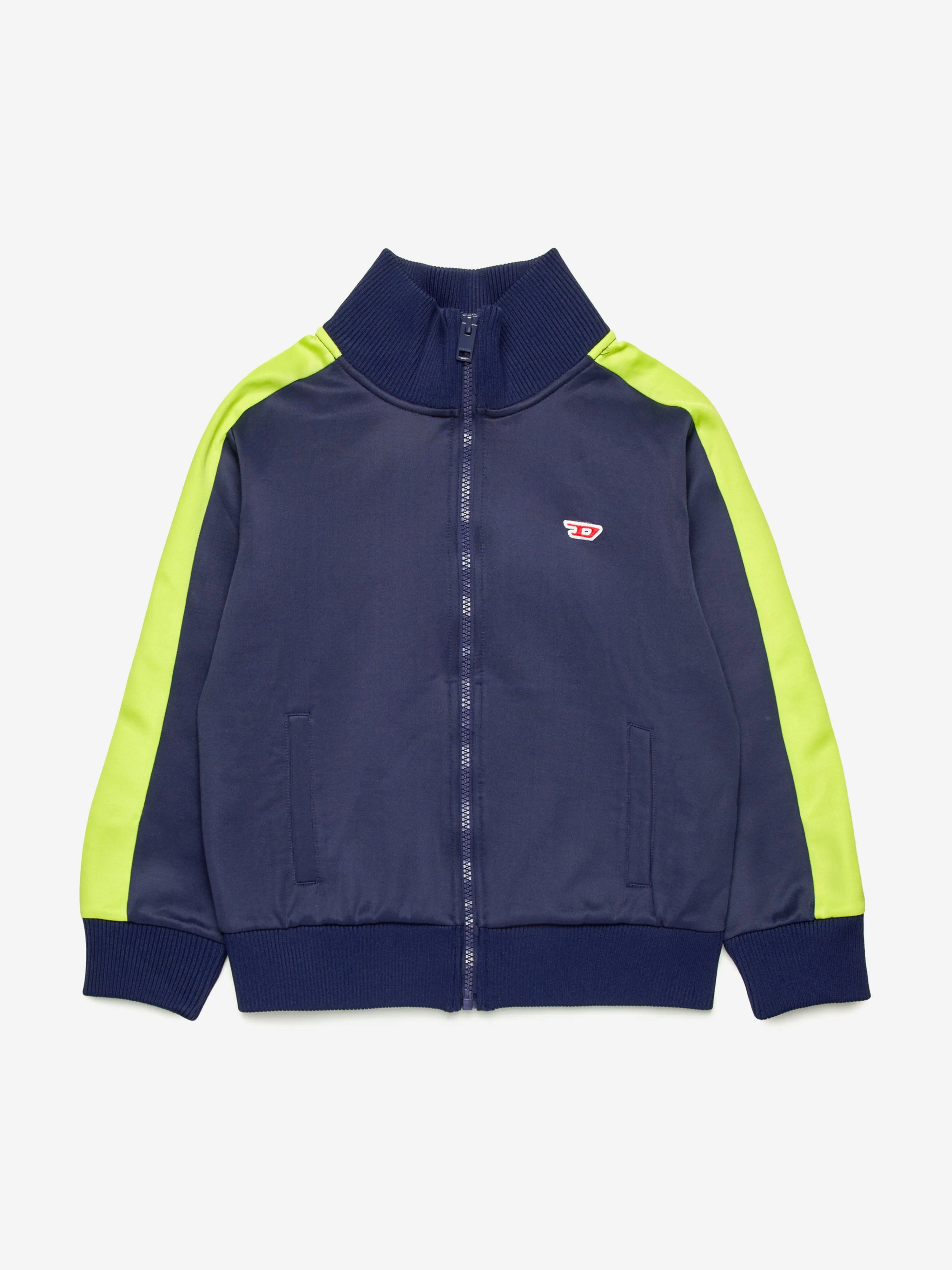 Boys Logo Track Jacket in Navy