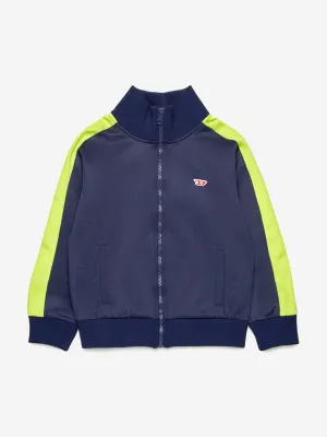 Boys Logo Track Jacket in Navy
