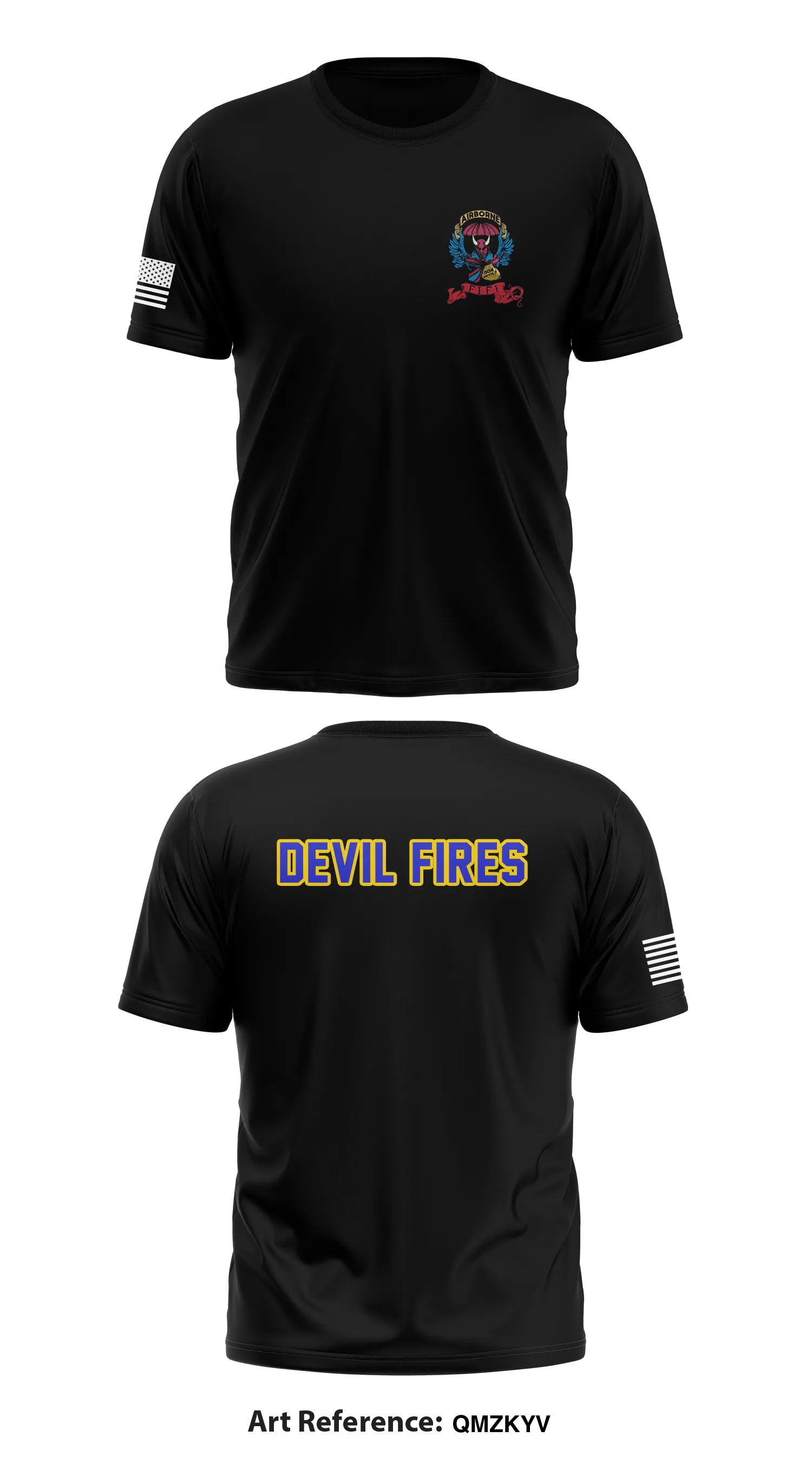 Brigade Fires, 1BCT 82nd Airborne Division Store 1 Core Men's SS Performance Tee - qmZKyv