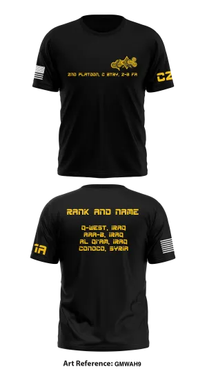 C Btry 2-8 FA Store 1 Core Men's SS Performance Tee - gmWAh9