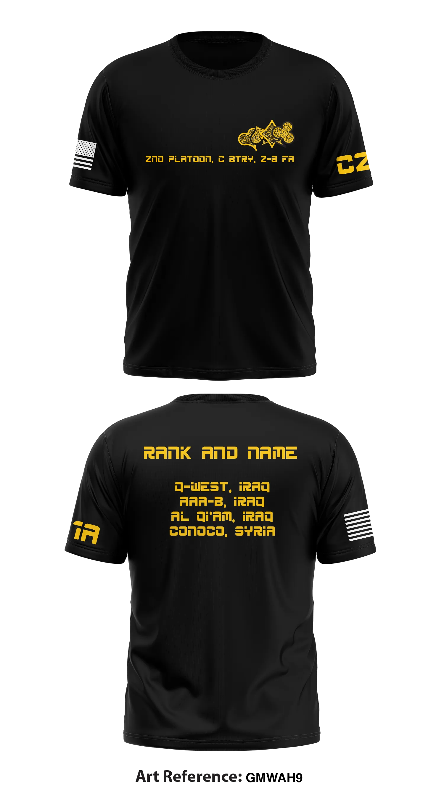 C Btry 2-8 FA Store 1 Core Men's SS Performance Tee - gmWAh9