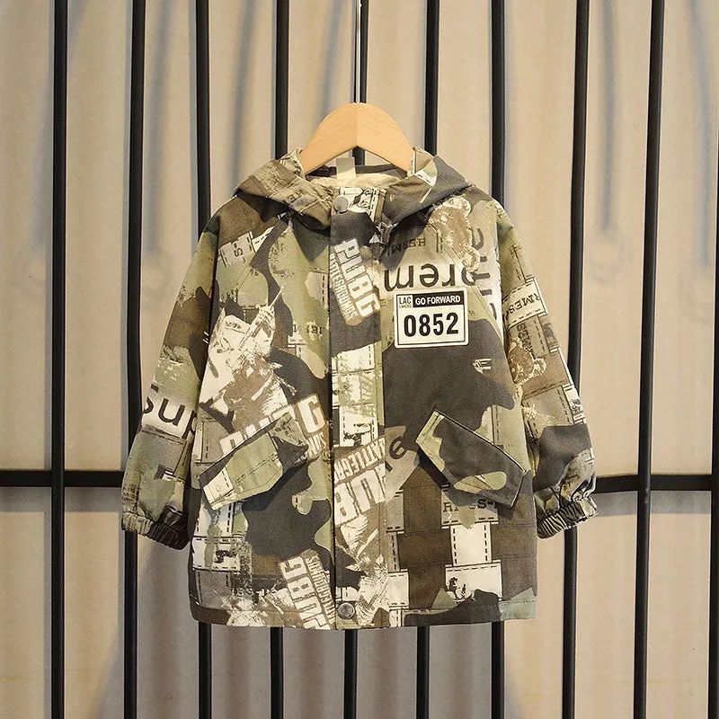 Camo Casual Hooded Jacket