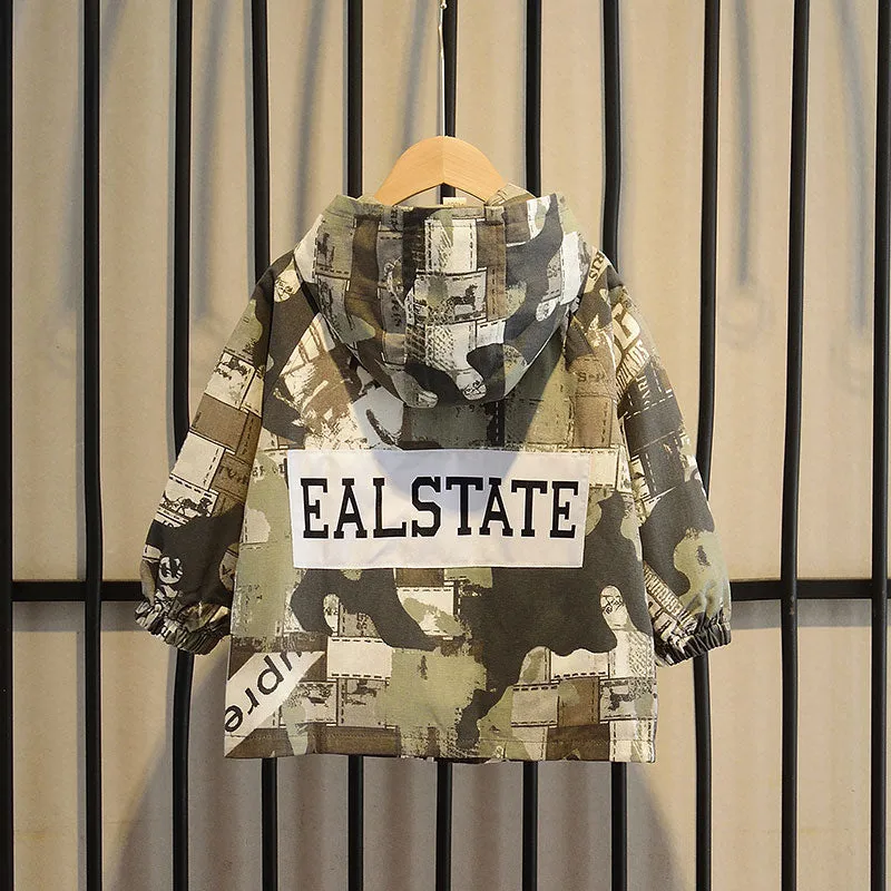 Camo Casual Hooded Jacket