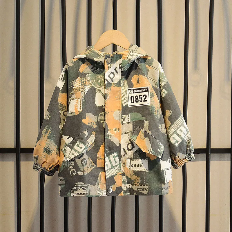 Camo Casual Hooded Jacket