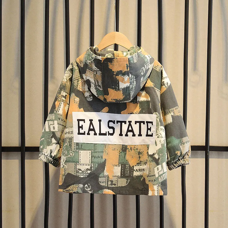 Camo Casual Hooded Jacket