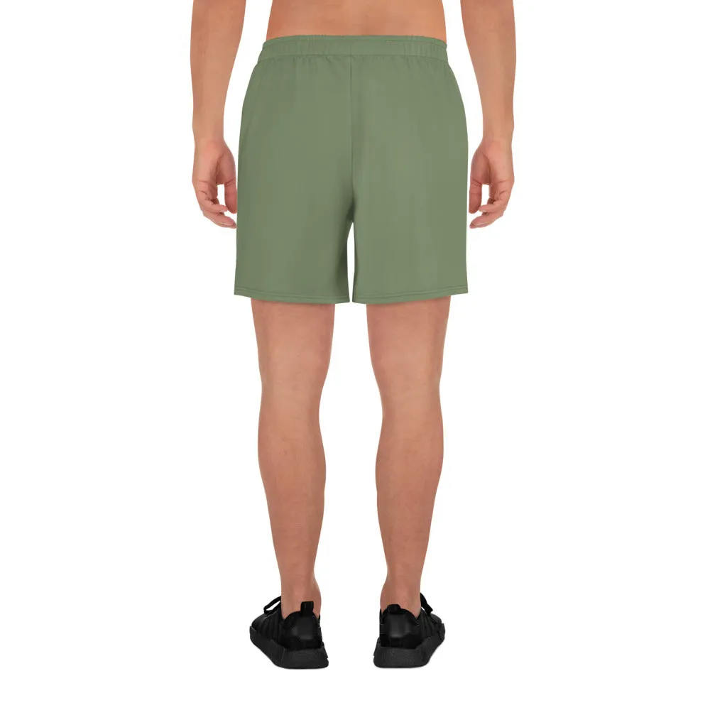CAMOUFLAGE GREEN - MEN'S ATHLETIC SHORTS
