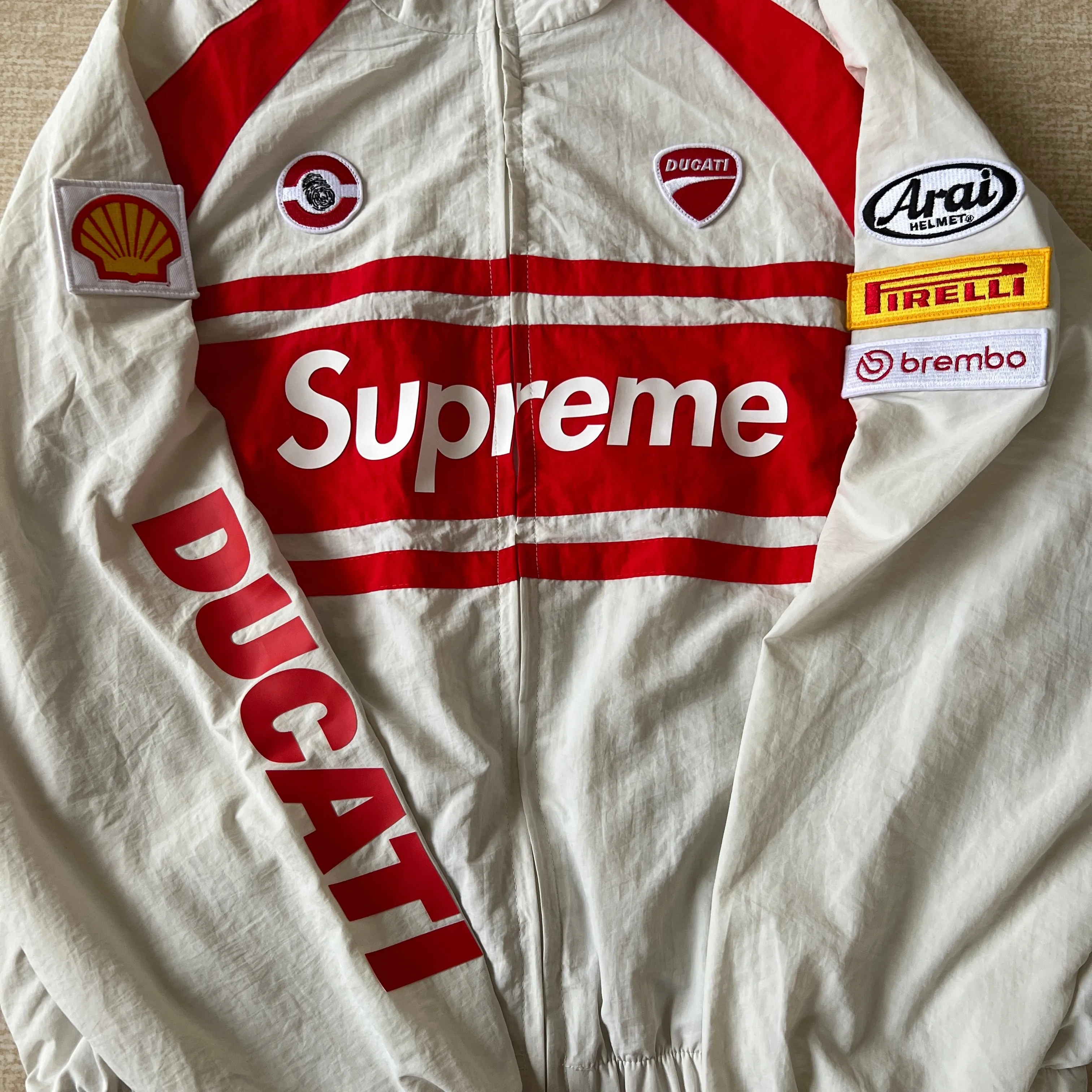 Campera Supreme Ducati Track Celeste