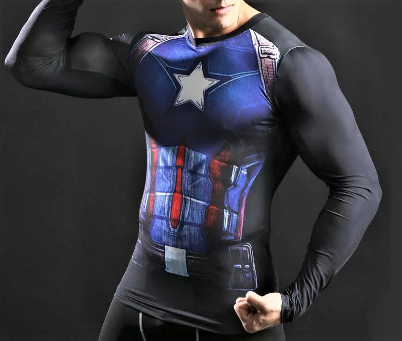 CAPTAIN AMERICA Workout T-Shirt